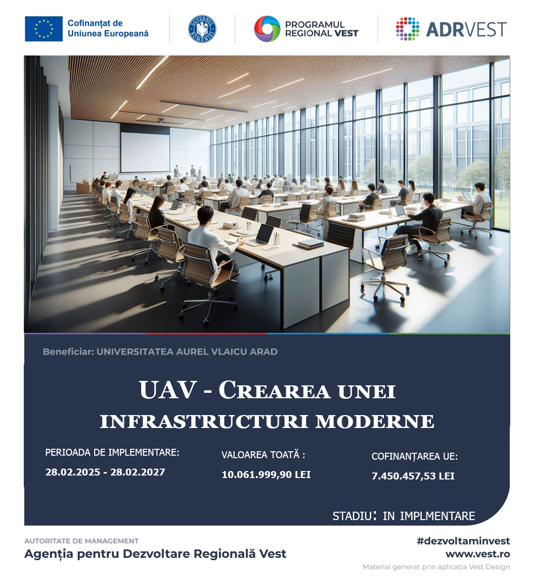 UAV - Crerea unei infrastructuri moderne