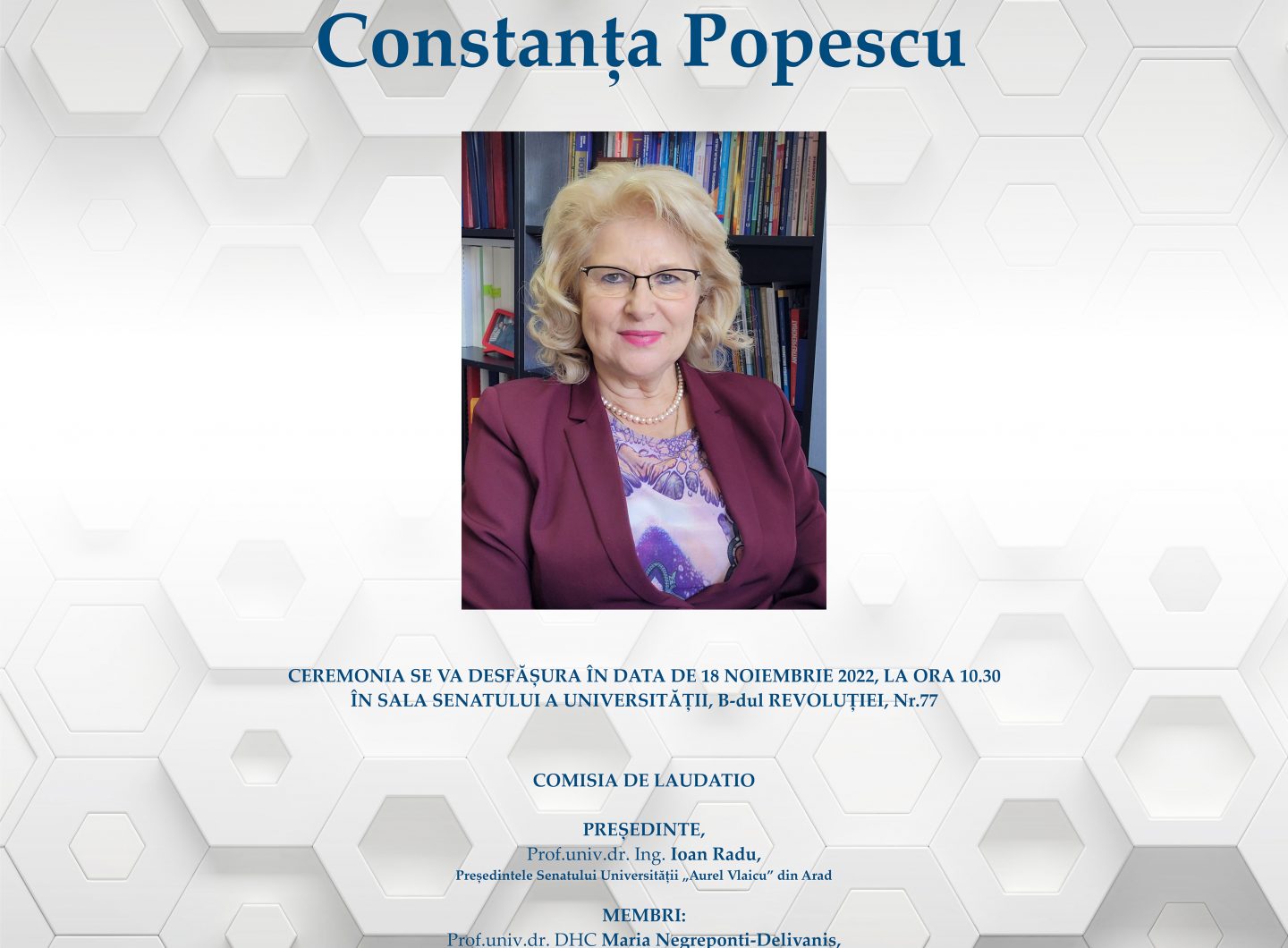 Afis DHC Constanta Popescu