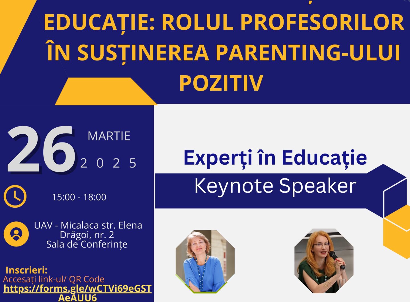 Afiș Conferință națională Construind reziliența prin educație
