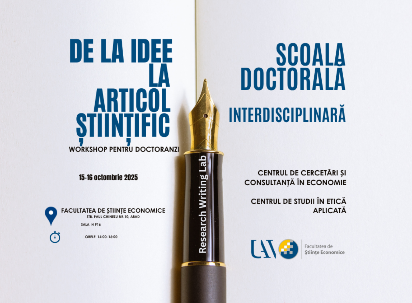 Afis economice scoala doctorala