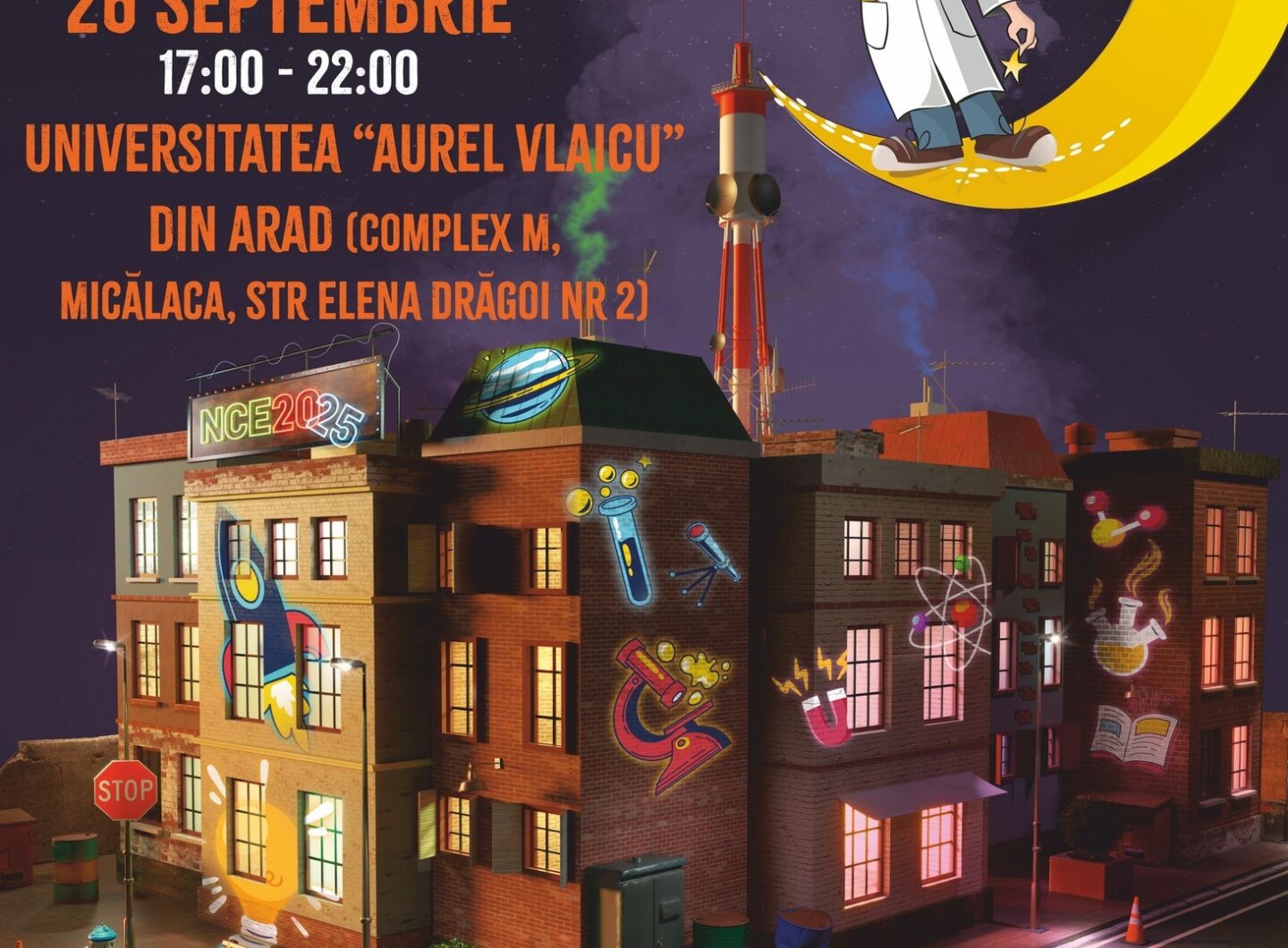 Afis noaptea cercetatorilor europeni