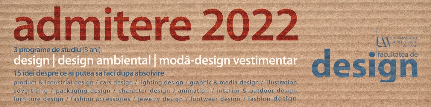 Metodologie admitere Design 2022