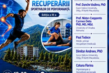 Conferința „Interferența metodelor kinetoterapeutice pentru optimizarea recuperării sportivilor de performanță” – Ediția a III-a
