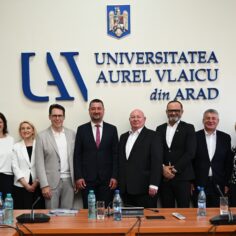 Vizita delegației din Deggendorf la Universitatea „Aurel Vlaicu” din Arad