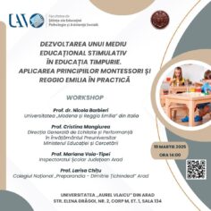 Workshop - Pedagogiile alternative și dezvoltarea unui mediu educațional stimulativ