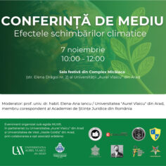 CONFERINȚĂ DE MEDIU: Efectele Schimbărilor Climatice﻿