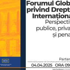 Forumul Global privind Dreptul Internațional: Perspective publice, private și penale