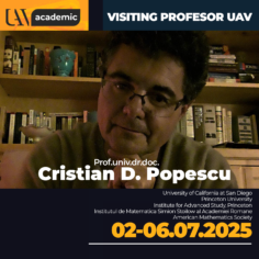 Professor Cristian D. Popescu – Academic Visit to “Aurel Vlaicu” University of Arad