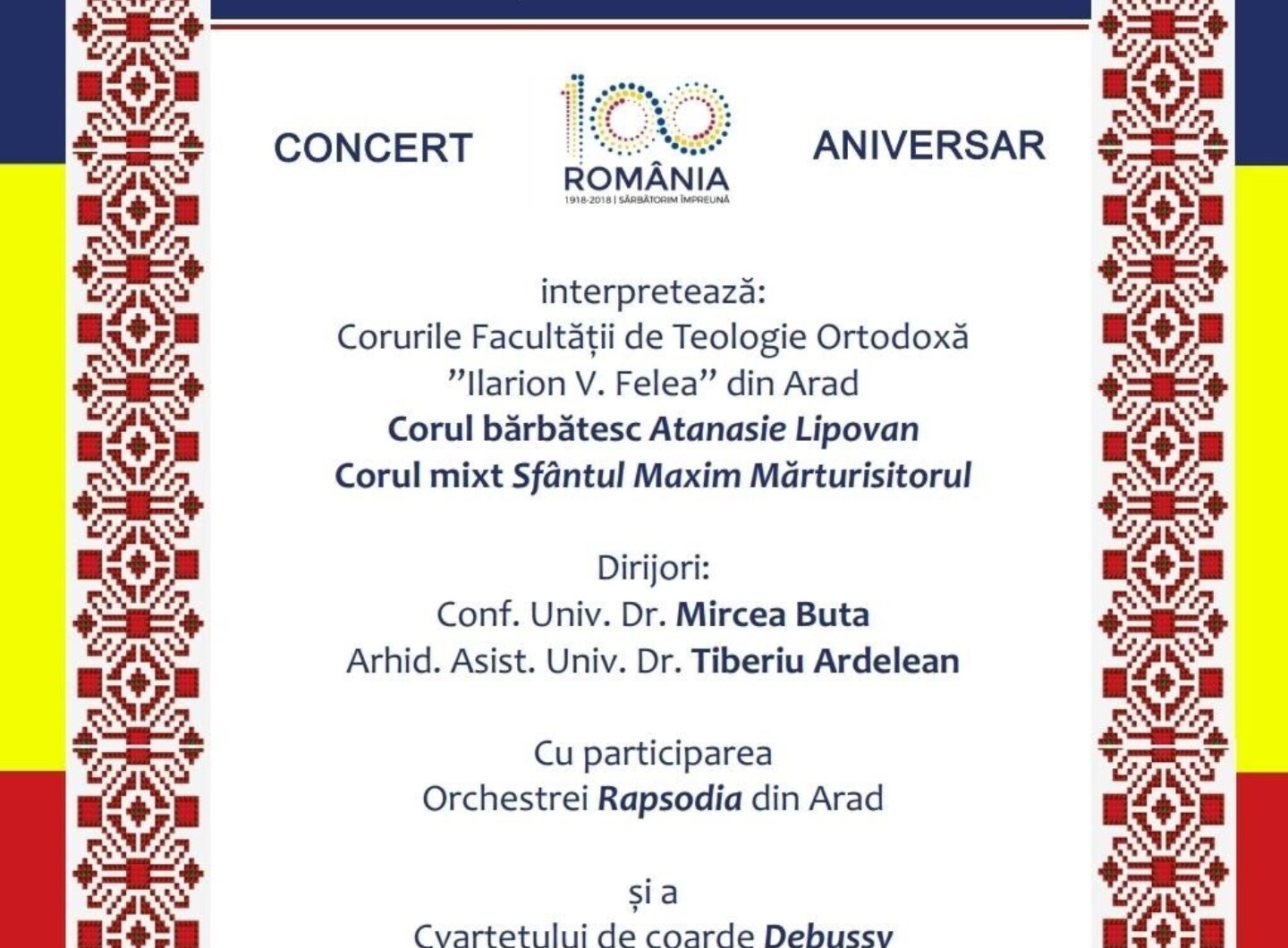 Concert aniversar NU UITA CĂ EŞTI ROMÂN