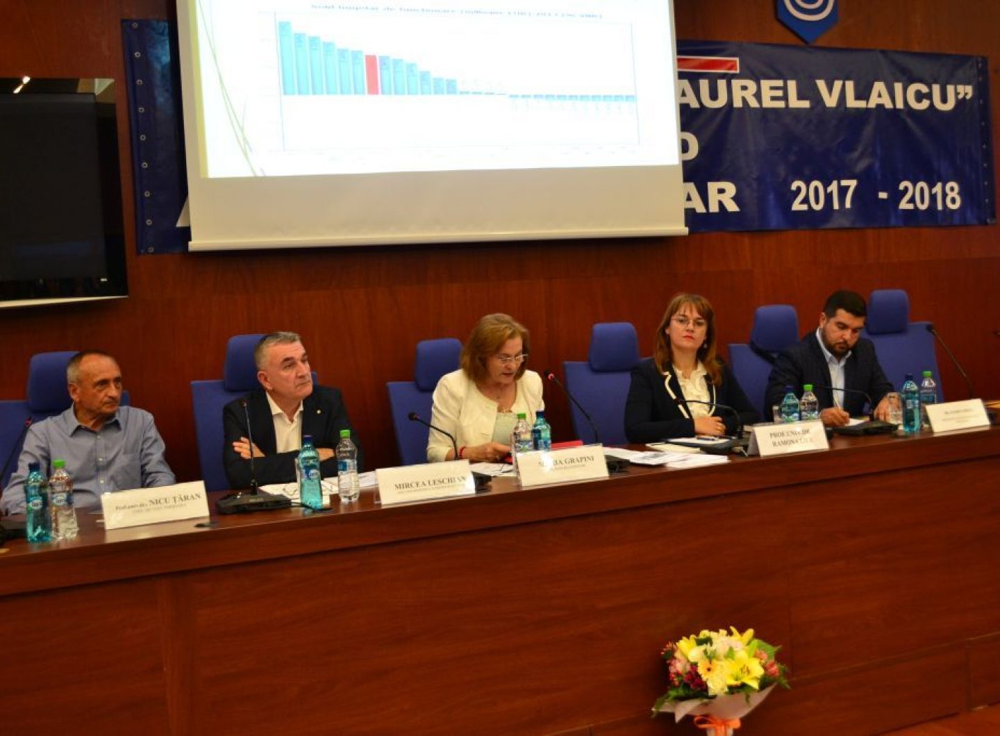 Europarlamentarul Maria Grapini la Universitatea Aurel Vlaicu din Arad