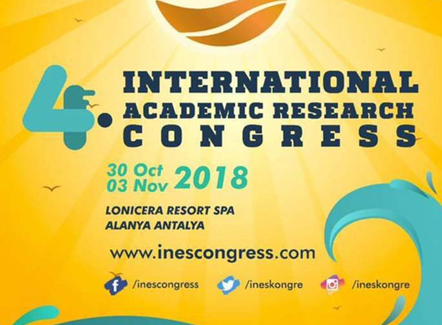 UAV parteneră la IV International Academic Research Congress INES 2018 din Alanya Turcia