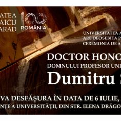 Ceremonia pentru decernarea titlului de DHC domnului prof. univ. dr. Dumitru Şerban