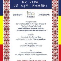 Concert aniversar - "NU UITA CĂ EŞTI ROMÂN!"
